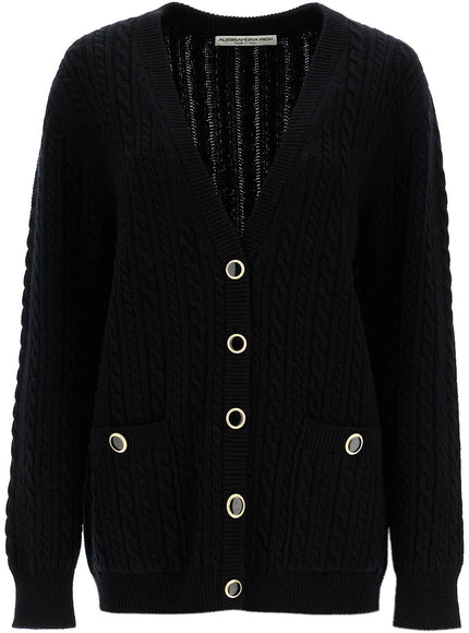 Alessandra Rich oversized wool cardigan