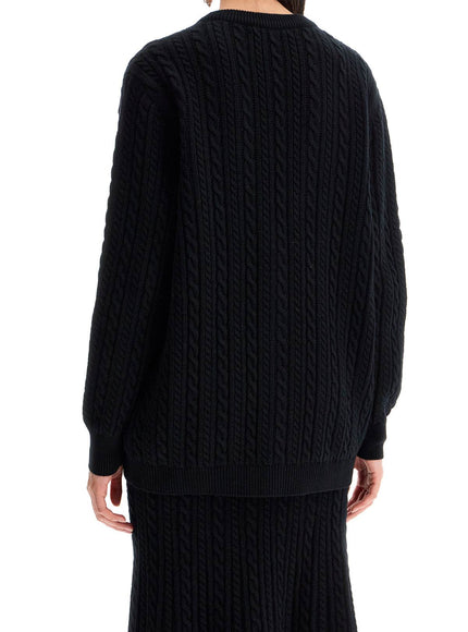 Alessandra Rich oversized wool cardigan