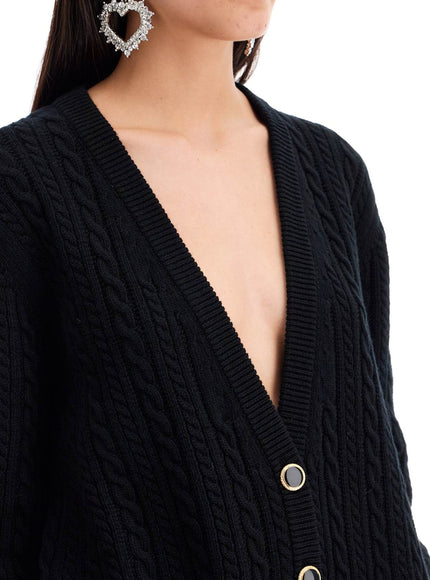 Alessandra Rich oversized wool cardigan