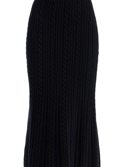 Alessandra Rich "knitted midi skirt with cable knit