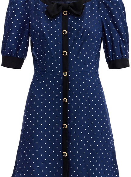 Alessandra Rich 'silk polka dot mini dress