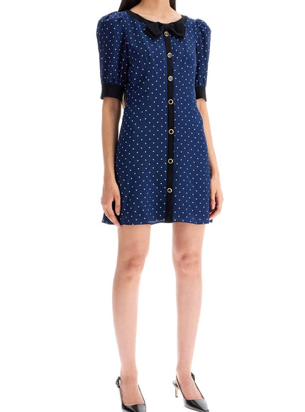 Alessandra Rich 'silk polka dot mini dress