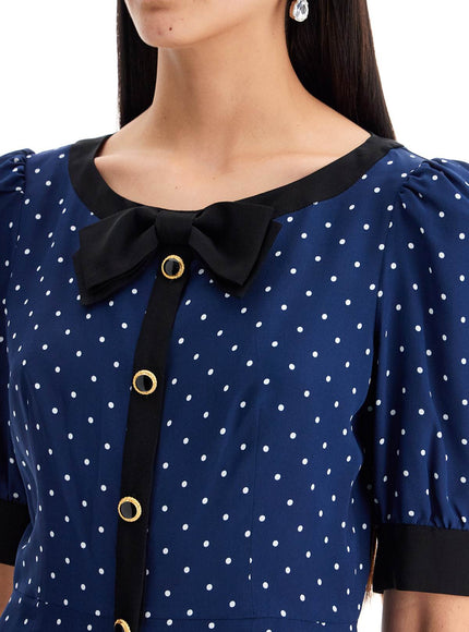 Alessandra Rich 'silk polka dot mini dress