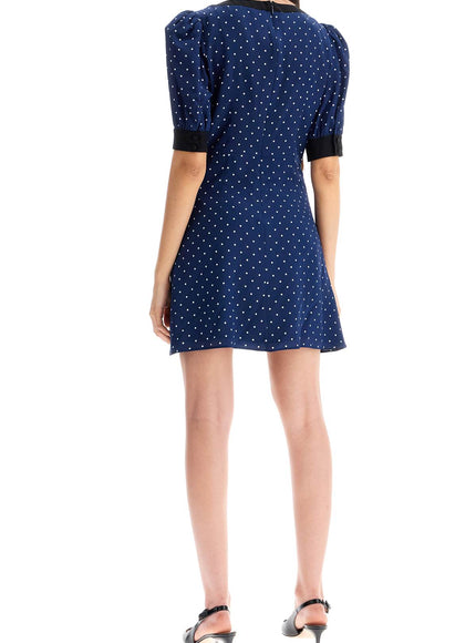 Alessandra Rich 'silk polka dot mini dress