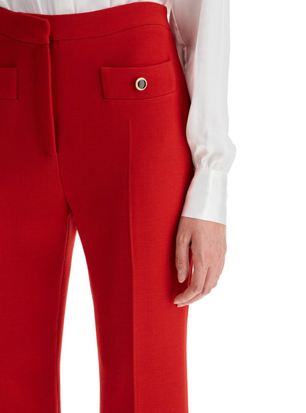 Alessandra Rich tailored wool bootcut trousers for