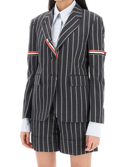 Thom Browne striped single-breasted jacket