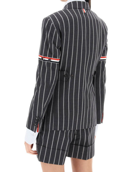 Thom Browne striped single-breasted jacket