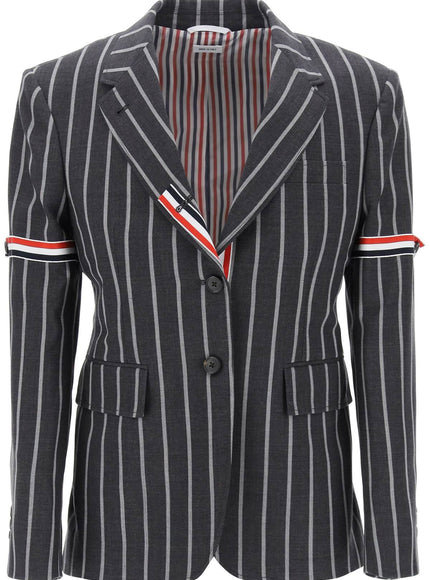 Thom Browne striped single-breasted jacket