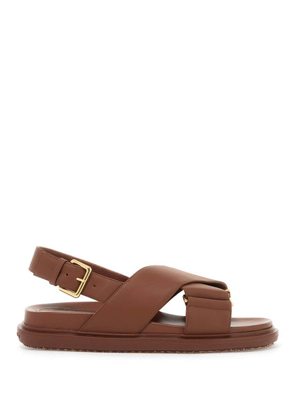 Marni fussbett leather sandals