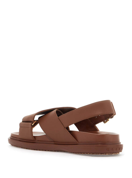 Marni fussbett leather sandals