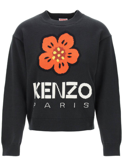 Kenzo bokè flower sweater in organic cotton