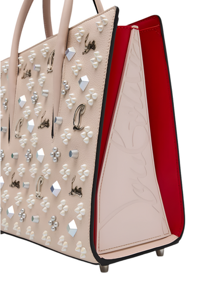 Christian Louboutin Paloma Medium Top Handle Bag in Beige