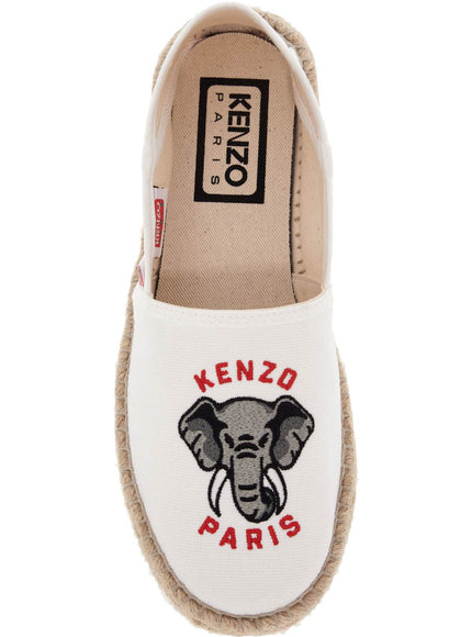 Kenzo canvas espadrilles with logo embroidery