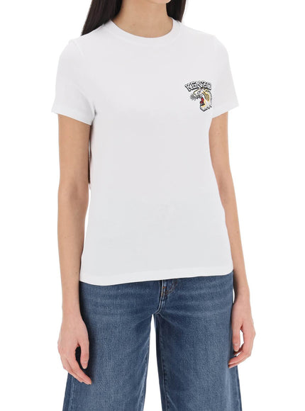 Kenzo crew-neck t-shirt with embroidery