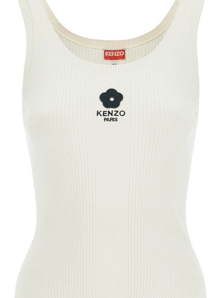 Kenzo ribbed knit tank top with spaghetti straps