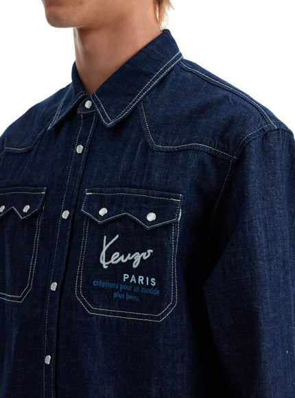 Kenzo denim western shirt for men