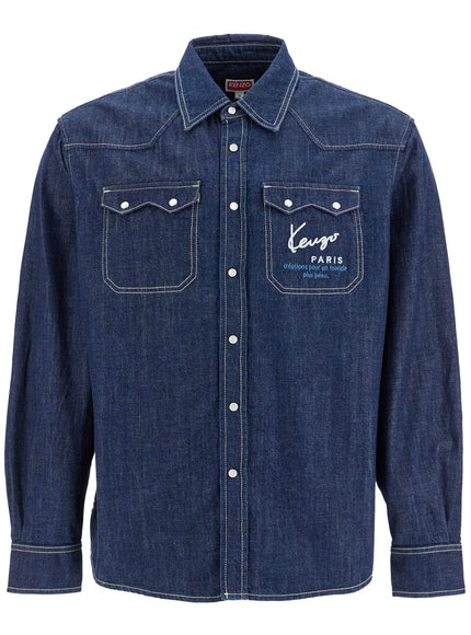 Kenzo denim western shirt for men