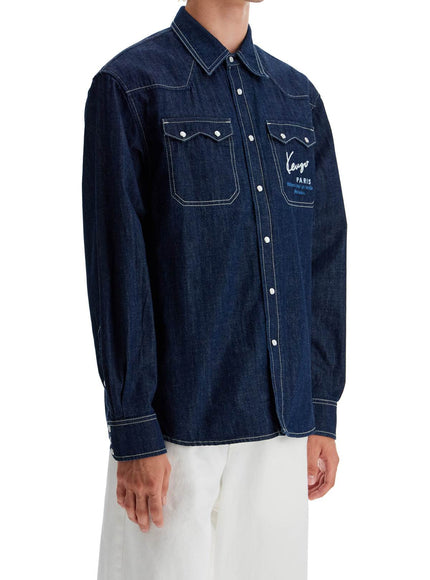 Kenzo denim western shirt for men