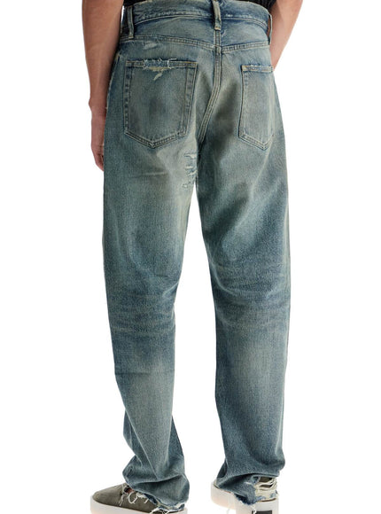 Fear Of God distressed straight cut jeans with a