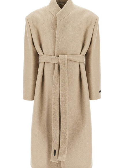 Fear Of God wool coat with high collar and boiled wool