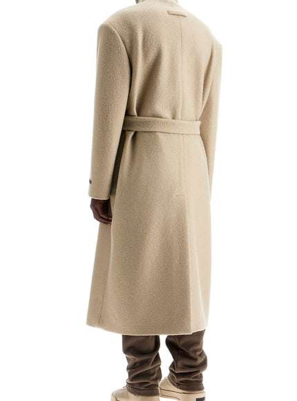 Fear Of God wool coat with high collar and boiled wool