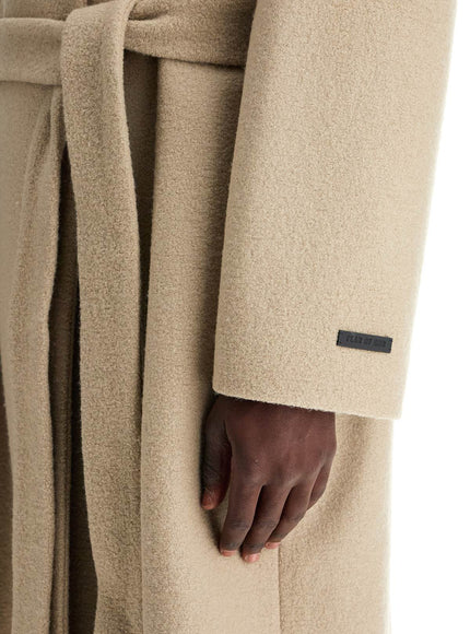 Fear Of God wool coat with high collar and boiled wool