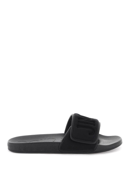 Jimmy Choo slides with logo