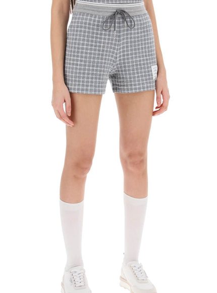 Thom Browne check tweed sweatshorts