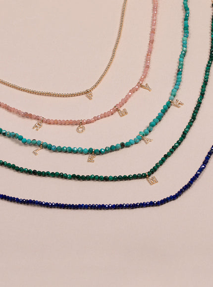 Zoe Lev Blue Lapis Bead Necklace