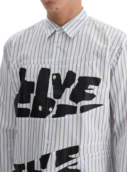 Comme Des Garcons Shirt 'live free printed shirt'