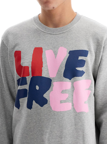 Comme Des Garcons Shirt live free hooded sweat