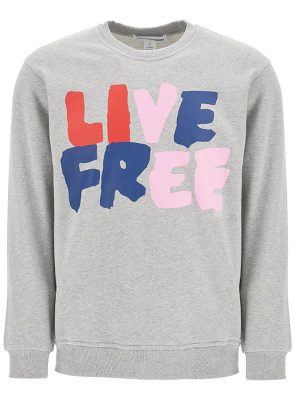 Comme Des Garcons Shirt live free hooded sweat