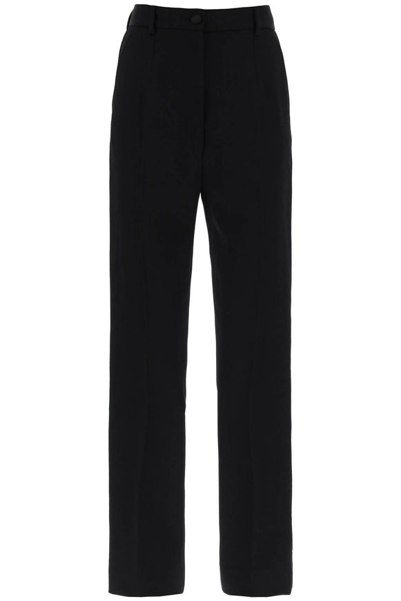 Dolce & Gabbana wool gabardine cigarette pants.