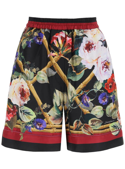 Dolce & Gabbana rose garden pajama shorts