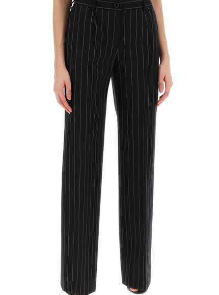 Dolce & Gabbana striped flare leg pants