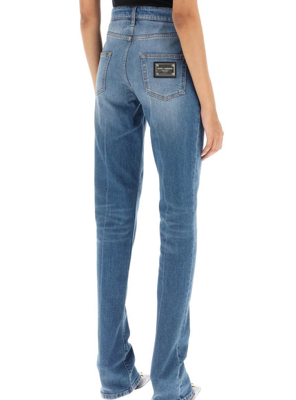 Dolce & Gabbana low rise trumpet jeans