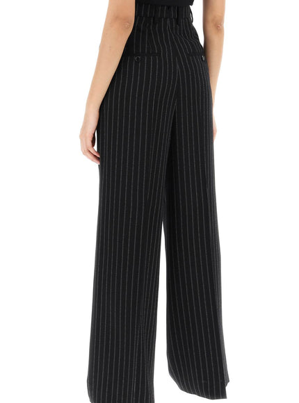 Ami Alexandre Matiussi wide-legged pinstripe trousers with