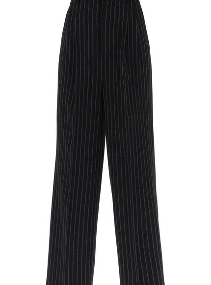 Ami Alexandre Matiussi wide-legged pinstripe trousers with