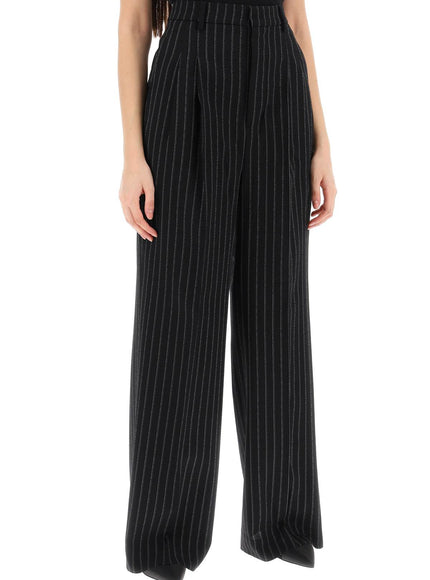 Ami Alexandre Matiussi wide-legged pinstripe trousers with