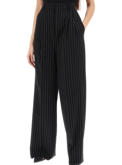 Ami Alexandre Matiussi wide-legged pinstripe trousers with