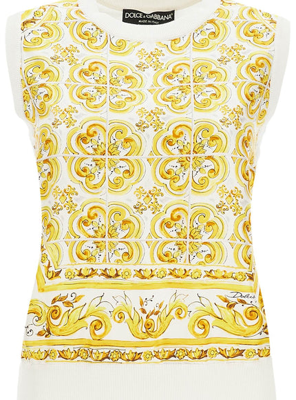 Dolce & Gabbana "silk sleeveless top with mai