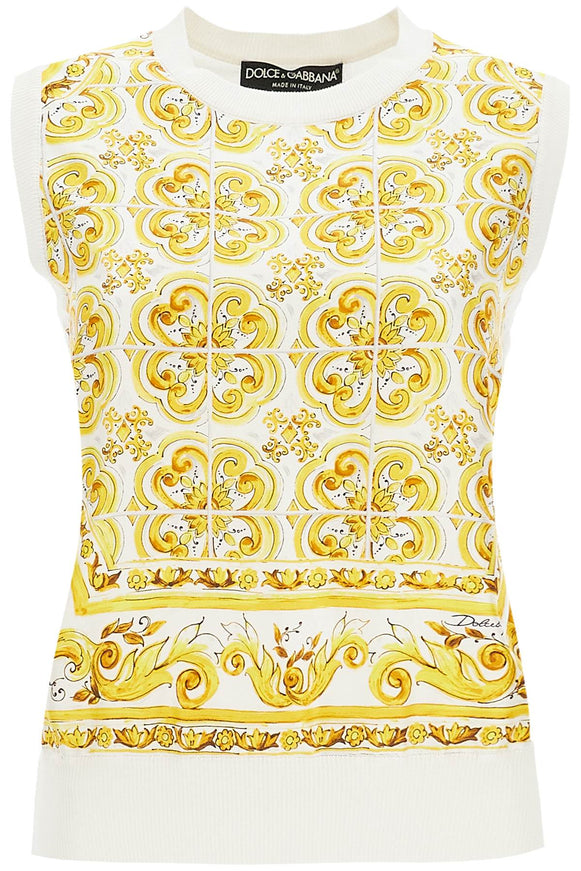 Dolce & Gabbana "silk sleeveless top with mai