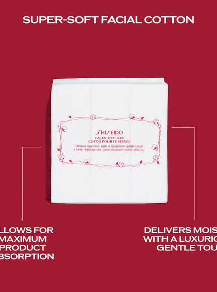 Shiseido Facial Cotton - Luxuriously Soft Face Cotton Wipes