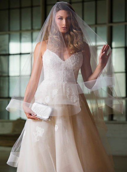 Fantasy Two-Tier Waltz Wide Horsehair Veil