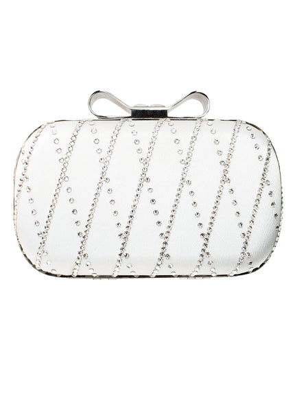 Fifi Small Crystal Bow Clutch