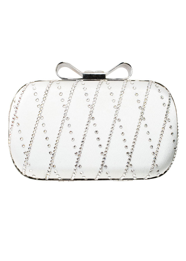Fifi Small Crystal Bow Clutch