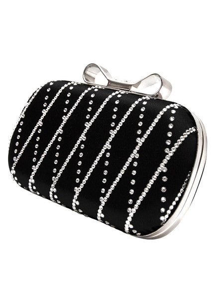 Fifi Small Crystal Bow Clutch