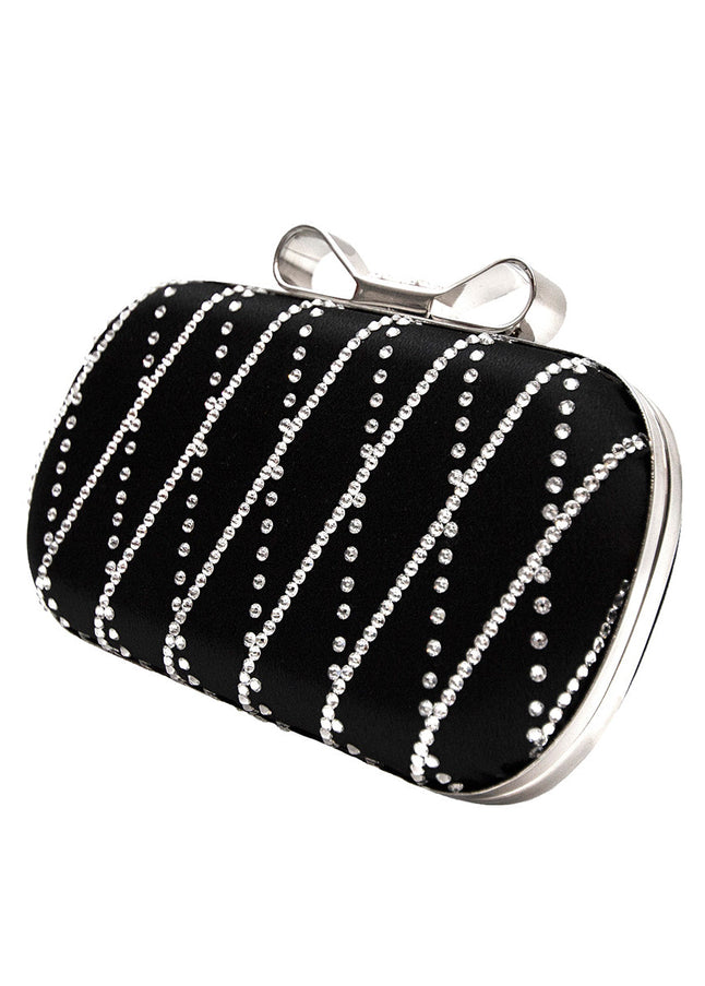 Ariel Taub Fifi Small Crystal Bow Clutch