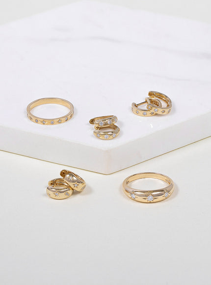 Zoe Lev Domed Starburst Ring