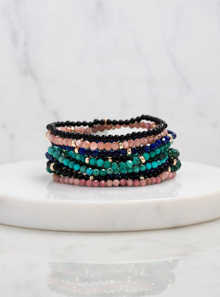 Zoe Lev Pink Rhodochrosite Bead Bracelet